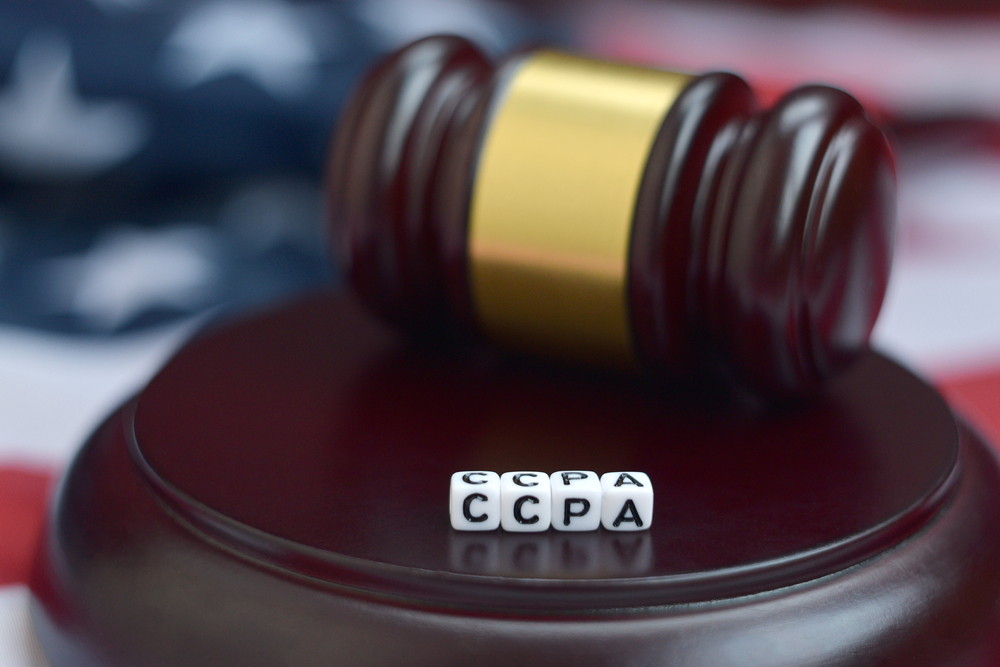 Justice,Mallet,And,Ccpa,Acronym,With,Us,Flag,On,Background.